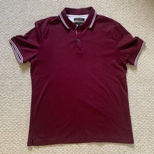 Banana Republic Luxury Touch Maroon Polo Standard Fit Size S